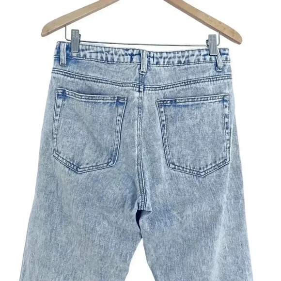 Forever 21 Acid Wash Mom Jeans Straight Leg Jeans High Rise Women's Size 28 - Picture 6 of 9